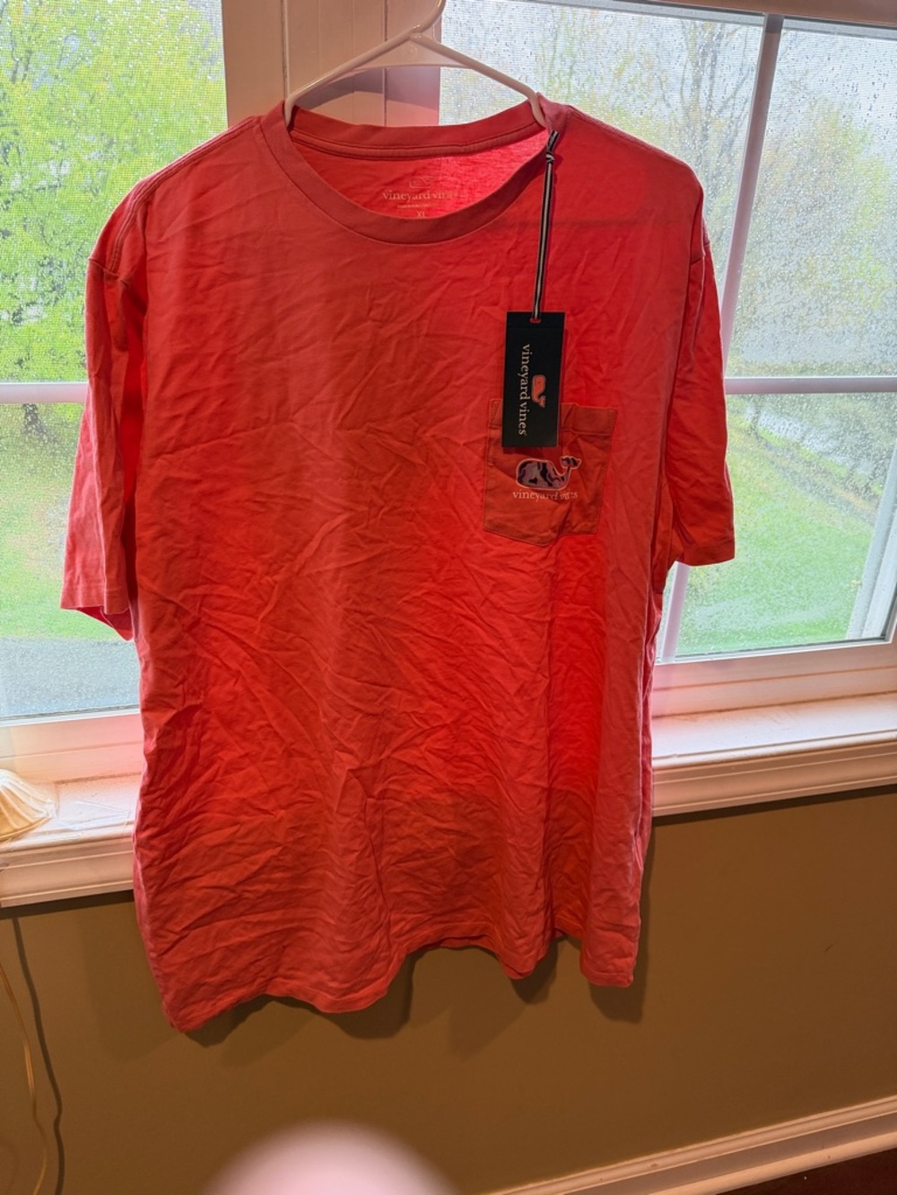 Vineyard Vines Men’s Coral Short-Sleeve Pocket Tee